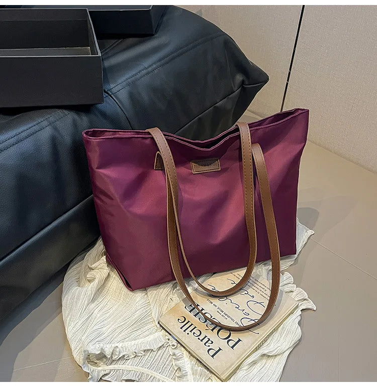 Bolsa casual para Casual para mujer tela Oxford, al hombro, ideal para usar en el colegio para tu compu aprueba de agua, gran capacidad para meter todo lo que ocupas en el día a día