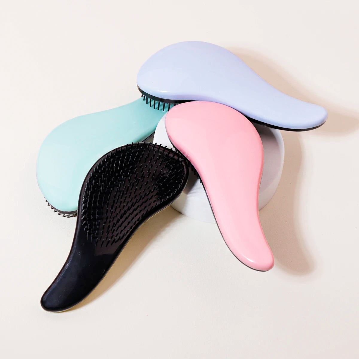 Cepillo de masaje antiestático, cepillo enrollador de ducha para masaje, cepillo para cabello mojado y rizado, herramienta de peluquería de salón