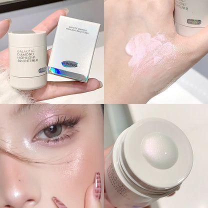 Líquido Iluminador de Diamante Perlado Destacado Brillo Intenso Cuerpo Completo Resplandor Contorno Facial Iluminador de Larga Duración