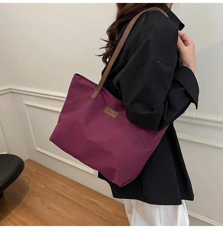 Bolsa casual para Casual para mujer tela Oxford, al hombro, ideal para usar en el colegio para tu compu aprueba de agua, gran capacidad para meter todo lo que ocupas en el día a día