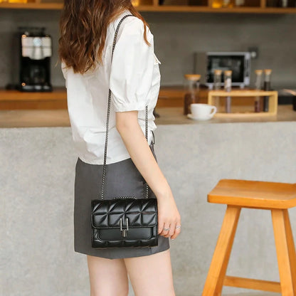 Bolso Lingge, bolso de cadena, bolso de un solo hombro, bolso cruzado estilo diagonal para mujeres