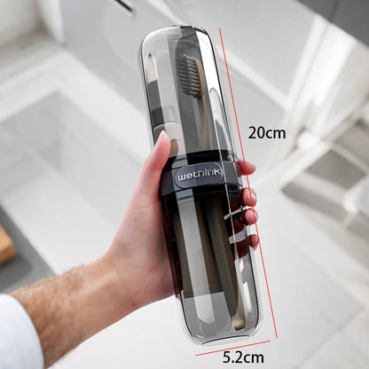 Estuche protector portátil para pasta de dientes y cepillo de dientes, caja de almacenamiento para viajes y camping, protege el cepillo de dientes y la pasta de dientes de la suciedad y los daños