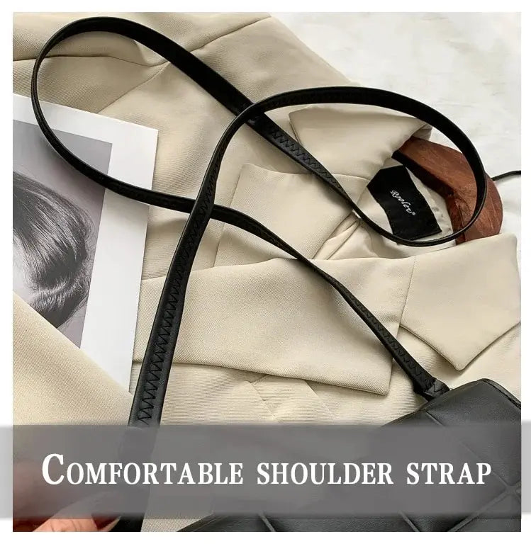 Bolso de Hombro para Mujer de Marca de Moda, Pequeño, de Cuero PU, Bandolera Femenina, Tendencia Clásica, Bolso de Mano para Mujer