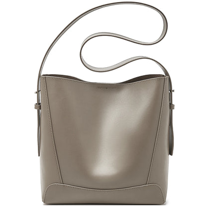 FOXER 2026 New Women's Bucket Bag Split Leather Large Capacity Tote Bag Female Crossbody Bag Commuter Shoulder Bag
