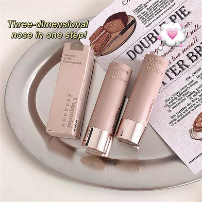 Barras de Contorno de Corrector Mate Hidratante Suave Duradero Sombra 3D de Nariz Resistente al Agua Iluminar el Rostro Destacar Contorno Maquillaje