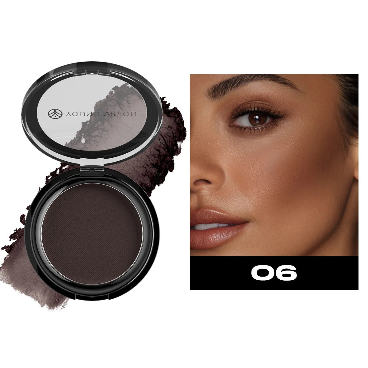 Polvo Bronceador Mate Sedoso para Fijar Maquillaje, Contorno Facial, Larga Duración, Corrector 3D, Paleta de Sombras para Contorno Profundo de Nariz