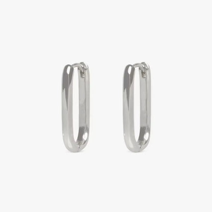 2/6 PCS Pendientes Huggies Minimalistas Mariasz de Acero Inoxidable con Recubrimiento PVD Color Oro, Aro Cuadrado para Mujeres y Hombres, Joyería Clásica