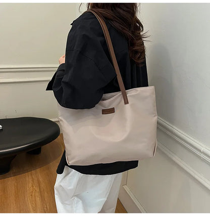 Bolsa casual para Casual para mujer tela Oxford, al hombro, ideal para usar en el colegio para tu compu aprueba de agua, gran capacidad para meter todo lo que ocupas en el día a día