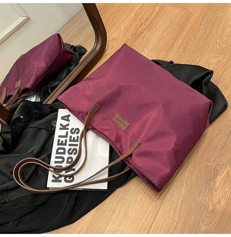 Bolsa casual para Casual para mujer tela Oxford, al hombro, ideal para usar en el colegio para tu compu aprueba de agua, gran capacidad para meter todo lo que ocupas en el día a día