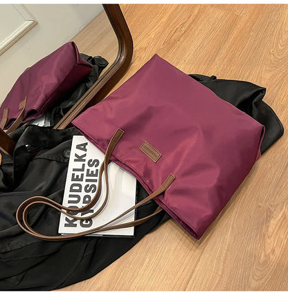 Bolsa casual para Casual para mujer tela Oxford, al hombro, ideal para usar en el colegio para tu compu aprueba de agua, gran capacidad para meter todo lo que ocupas en el día a día