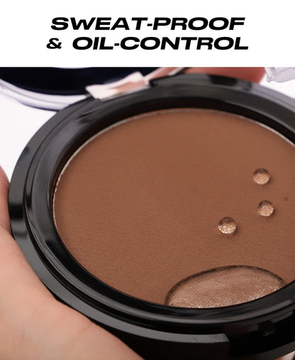 Polvo Bronceador Mate Sedoso para Fijar Maquillaje, Contorno Facial, Larga Duración, Corrector 3D, Paleta de Sombras para Contorno Profundo de Nariz