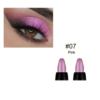 16 colores de delineadores metálicos en lápiz, con colores brillantes, maquillaje resistente al agua y de larga duración para los ojos