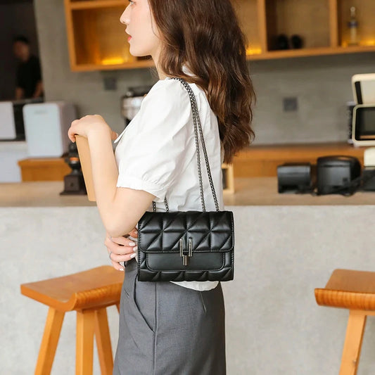 Bolso Lingge, bolso de cadena, bolso de un solo hombro, bolso cruzado estilo diagonal para mujeres