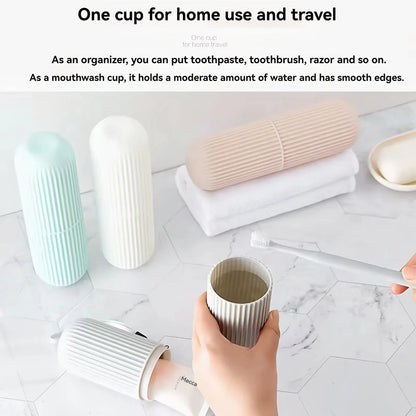 Estuche protector portátil para pasta de dientes y cepillo de dientes, caja de almacenamiento para viajes y camping, protege el cepillo de dientes y la pasta de dientes de la suciedad y los daños