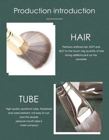 14 piezas de brochas de maquillaje suaves y esponjosas, herramientas cosméticas, polvo, sombra de ojos, base, rubor, para difuminar, brocha de belleza para maquillaje