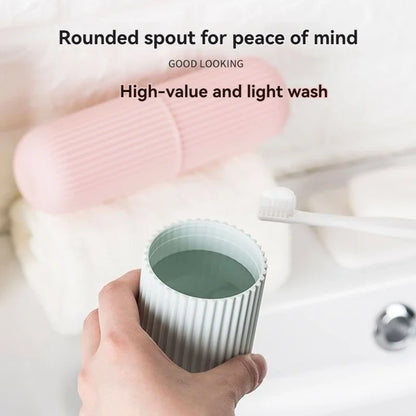 Estuche protector portátil para pasta de dientes y cepillo de dientes, caja de almacenamiento para viajes y camping, protege el cepillo de dientes y la pasta de dientes de la suciedad y los daños