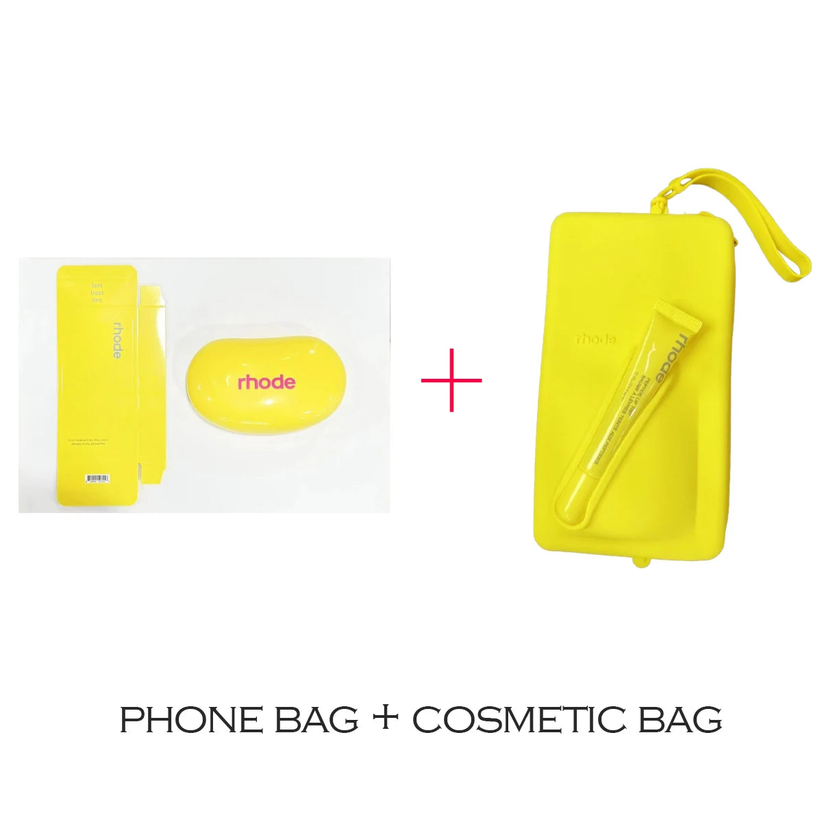 Juego de Bolsas de Silicona para Teléfono + Bolsa de Cosméticos Correa Larga Ajustable Bolsas de Mujer a la Moda