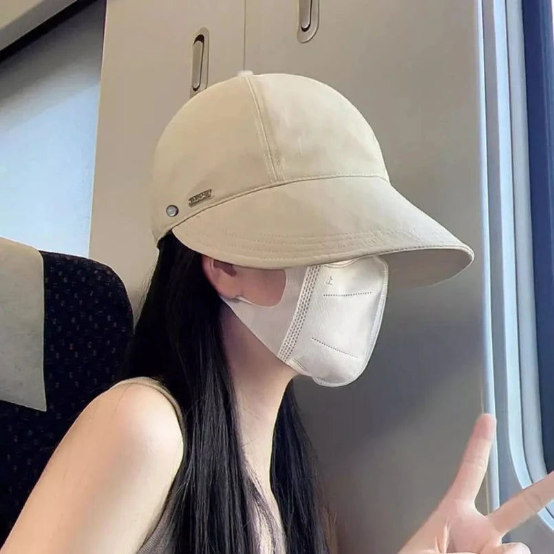 Sombrero de sol plegable de ala ancha Gorras ajustables con cordón para hombres y mujeres Sombreros de playa de verano Viseras de secado rápido Gorra de pescadora