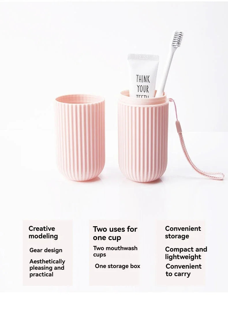 Estuche protector portátil para pasta de dientes y cepillo de dientes, caja de almacenamiento para viajes y camping, protege el cepillo de dientes y la pasta de dientes de la suciedad y los daños