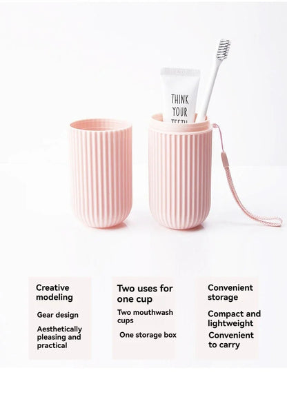 Estuche protector portátil para pasta de dientes y cepillo de dientes, caja de almacenamiento para viajes y camping, protege el cepillo de dientes y la pasta de dientes de la suciedad y los daños