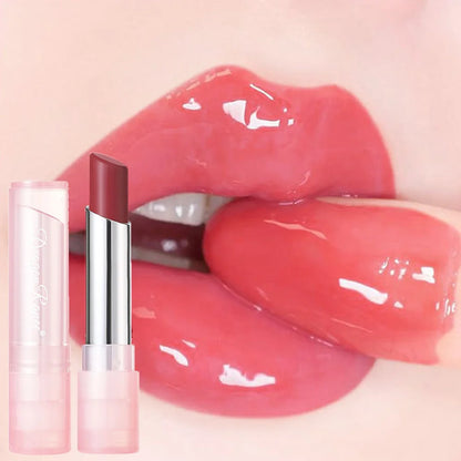 Bálsamo labial de cambio de color de gelatina con cambio de temperatura, hidratante, difícil de desvanecer, lindo lápiz labial color rosa, cuidado de los labios, 1 pieza