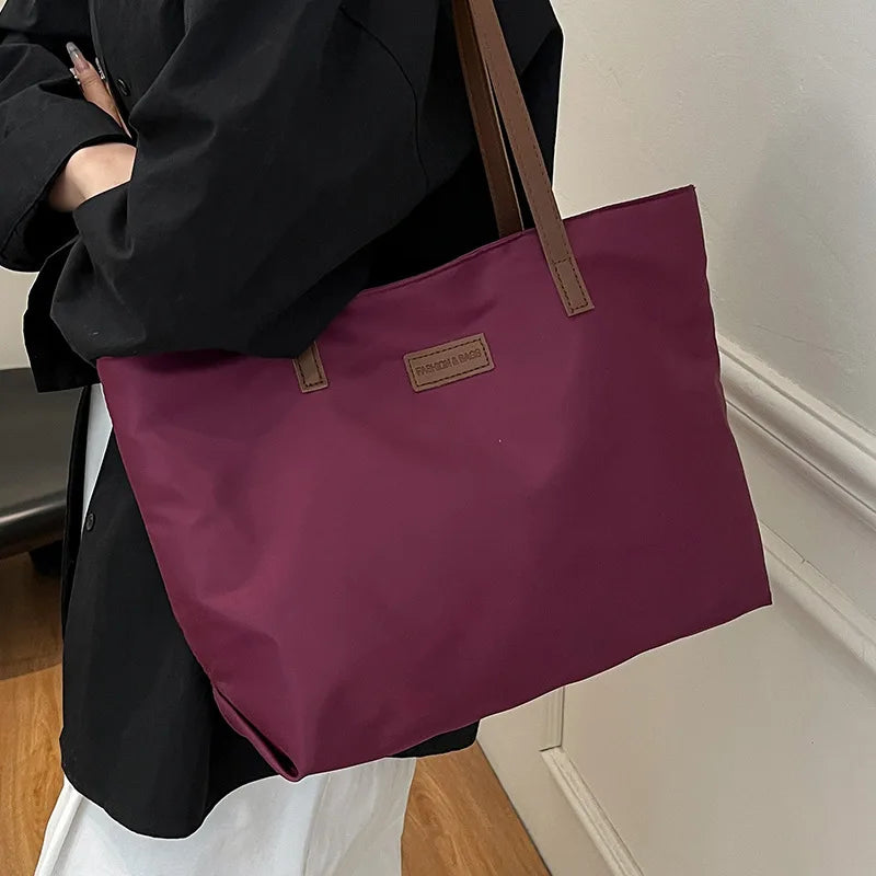 Bolsa casual para Casual para mujer tela Oxford, al hombro, ideal para usar en el colegio para tu compu aprueba de agua, gran capacidad para meter todo lo que ocupas en el día a día