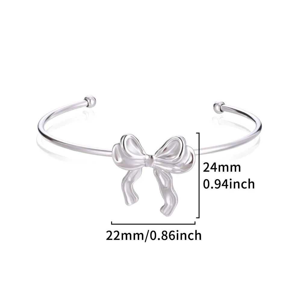 Brazalete Abierto con Patrón Clásico Exquisito para Mujeres, Pulsera Tipo Cuff, Color Oro, Brazalete de Acero Inoxidable