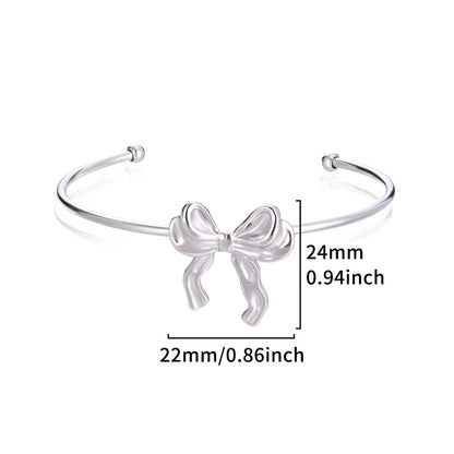 Brazalete Abierto con Patrón Clásico Exquisito para Mujeres, Pulsera Tipo Cuff, Color Oro, Brazalete de Acero Inoxidable