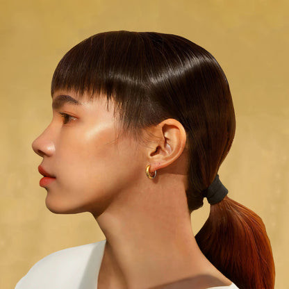 Pendientes de Aro Clásicos, Joyería de Acero Inoxidable a la Moda y Versátil