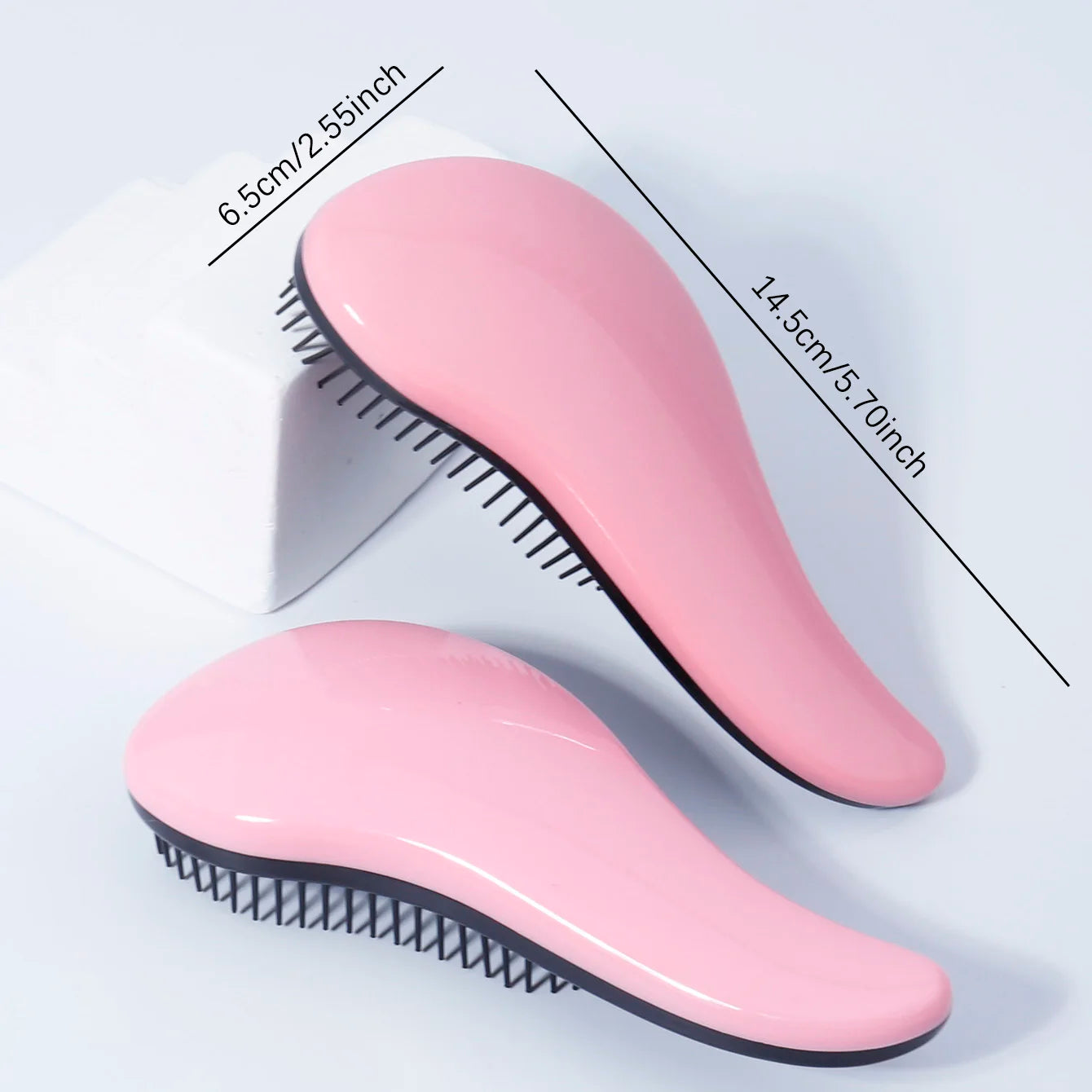Cepillo de masaje antiestático, cepillo enrollador de ducha para masaje, cepillo para cabello mojado y rizado, herramienta de peluquería de salón