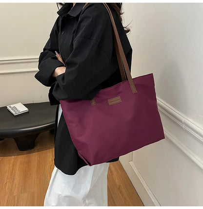 Bolsa casual para Casual para mujer tela Oxford, al hombro, ideal para usar en el colegio para tu compu aprueba de agua, gran capacidad para meter todo lo que ocupas en el día a día