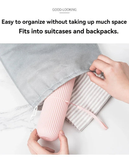 Estuche protector portátil para pasta de dientes y cepillo de dientes, caja de almacenamiento para viajes y camping, protege el cepillo de dientes y la pasta de dientes de la suciedad y los daños
