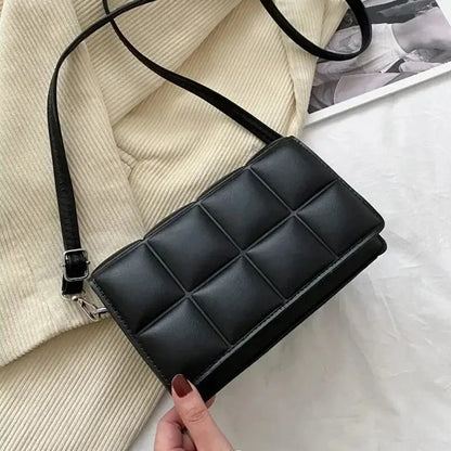 Bolso de Hombro para Mujer de Marca de Moda, Pequeño, de Cuero PU, Bandolera Femenina, Tendencia Clásica, Bolso de Mano para Mujer