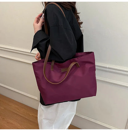 Bolsa casual para Casual para mujer tela Oxford, al hombro, ideal para usar en el colegio para tu compu aprueba de agua, gran capacidad para meter todo lo que ocupas en el día a día