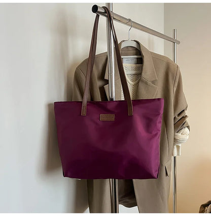 Bolsa casual para Casual para mujer tela Oxford, al hombro, ideal para usar en el colegio para tu compu aprueba de agua, gran capacidad para meter todo lo que ocupas en el día a día