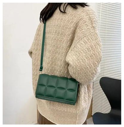 Bolso de Hombro para Mujer de Marca de Moda, Pequeño, de Cuero PU, Bandolera Femenina, Tendencia Clásica, Bolso de Mano para Mujer