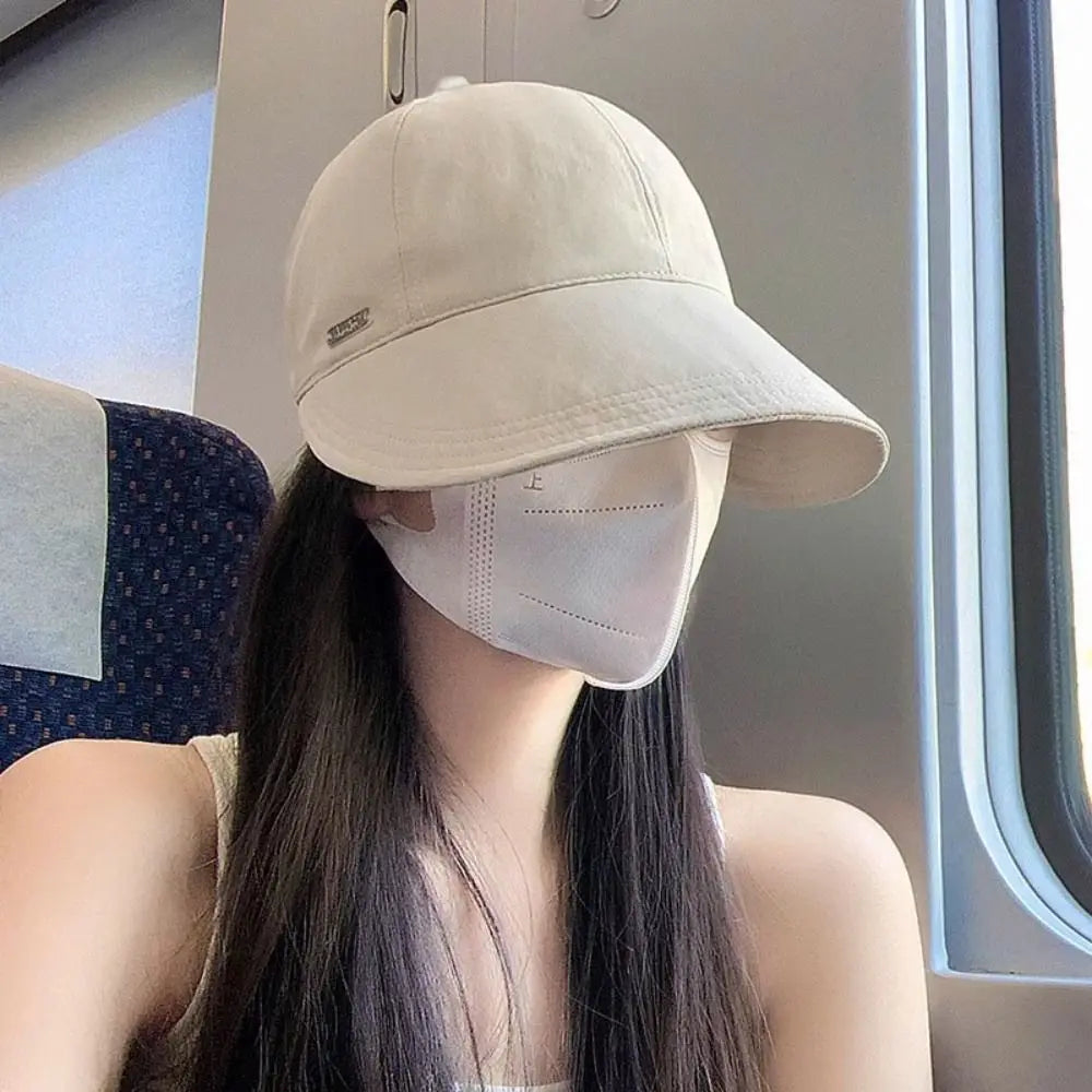 Sombrero de sol plegable de ala ancha Gorras ajustables con cordón para hombres y mujeres Sombreros de playa de verano Viseras de secado rápido Gorra de pescadora