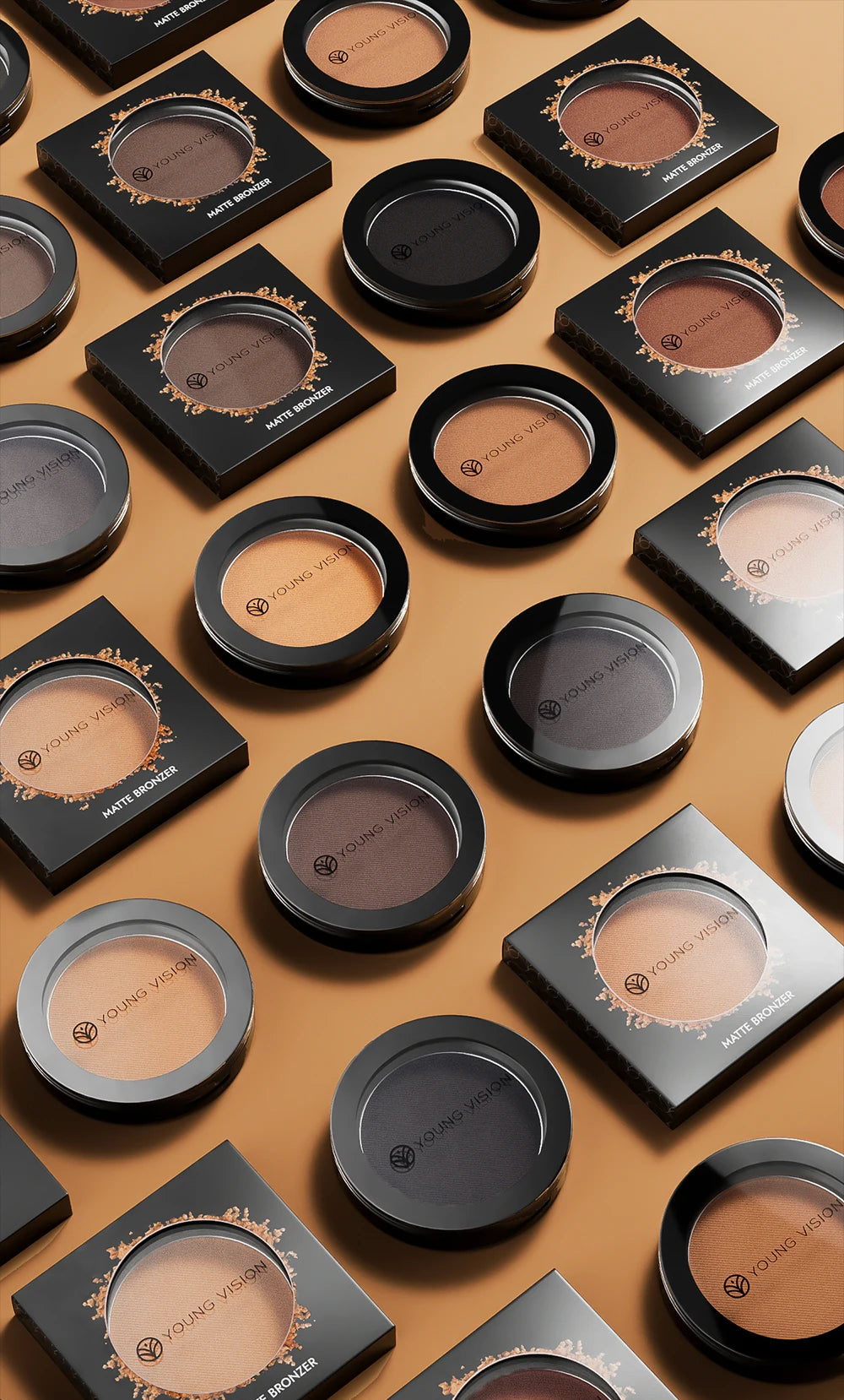 Polvo Bronceador Mate Sedoso para Fijar Maquillaje, Contorno Facial, Larga Duración, Corrector 3D, Paleta de Sombras para Contorno Profundo de Nariz
