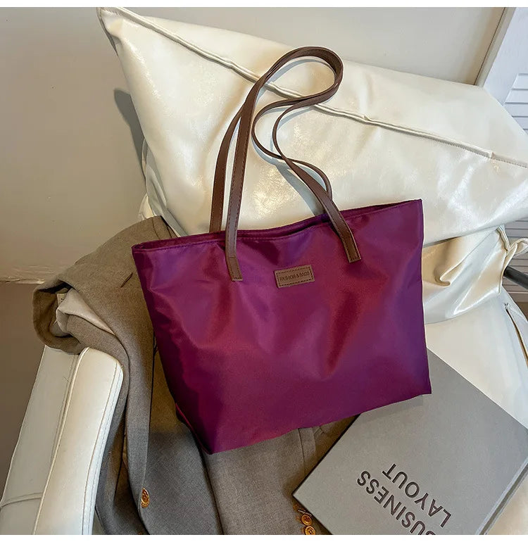 Bolsa casual para Casual para mujer tela Oxford, al hombro, ideal para usar en el colegio para tu compu aprueba de agua, gran capacidad para meter todo lo que ocupas en el día a día