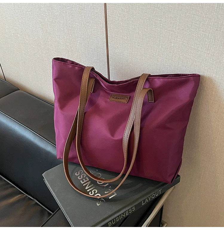 Bolsa casual para Casual para mujer tela Oxford, al hombro, ideal para usar en el colegio para tu compu aprueba de agua, gran capacidad para meter todo lo que ocupas en el día a día