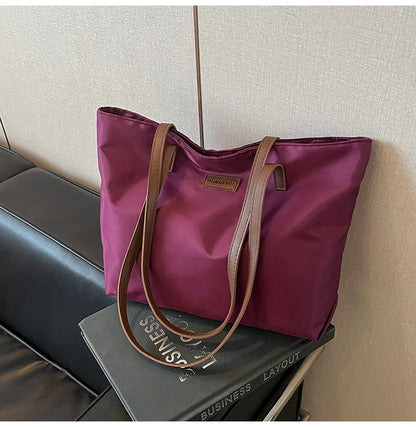 Bolsa casual para Casual para mujer tela Oxford, al hombro, ideal para usar en el colegio para tu compu aprueba de agua, gran capacidad para meter todo lo que ocupas en el día a día
