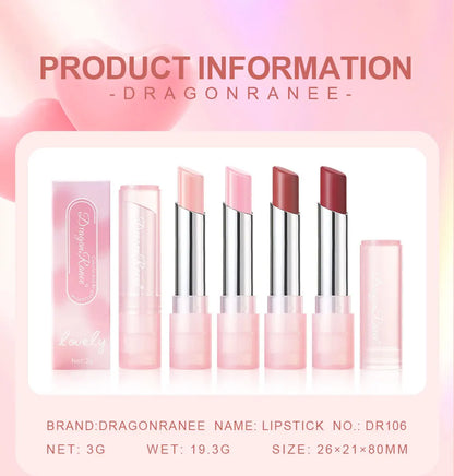 Bálsamo labial de cambio de color de gelatina con cambio de temperatura, hidratante, difícil de desvanecer, lindo lápiz labial color rosa, cuidado de los labios, 1 pieza