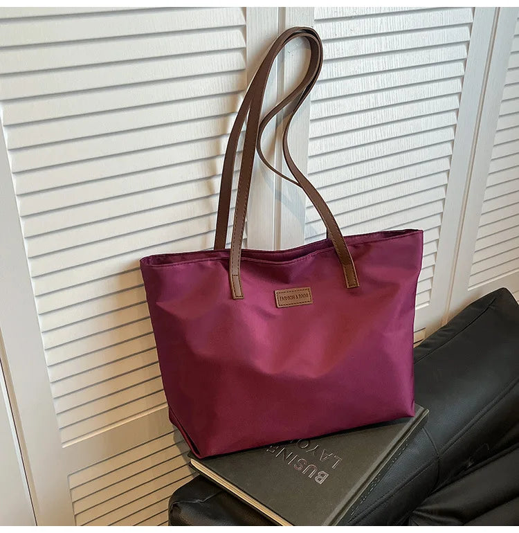 Bolsa casual para Casual para mujer tela Oxford, al hombro, ideal para usar en el colegio para tu compu aprueba de agua, gran capacidad para meter todo lo que ocupas en el día a día