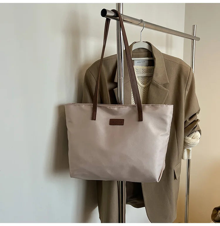 Bolsa casual para Casual para mujer tela Oxford, al hombro, ideal para usar en el colegio para tu compu aprueba de agua, gran capacidad para meter todo lo que ocupas en el día a día