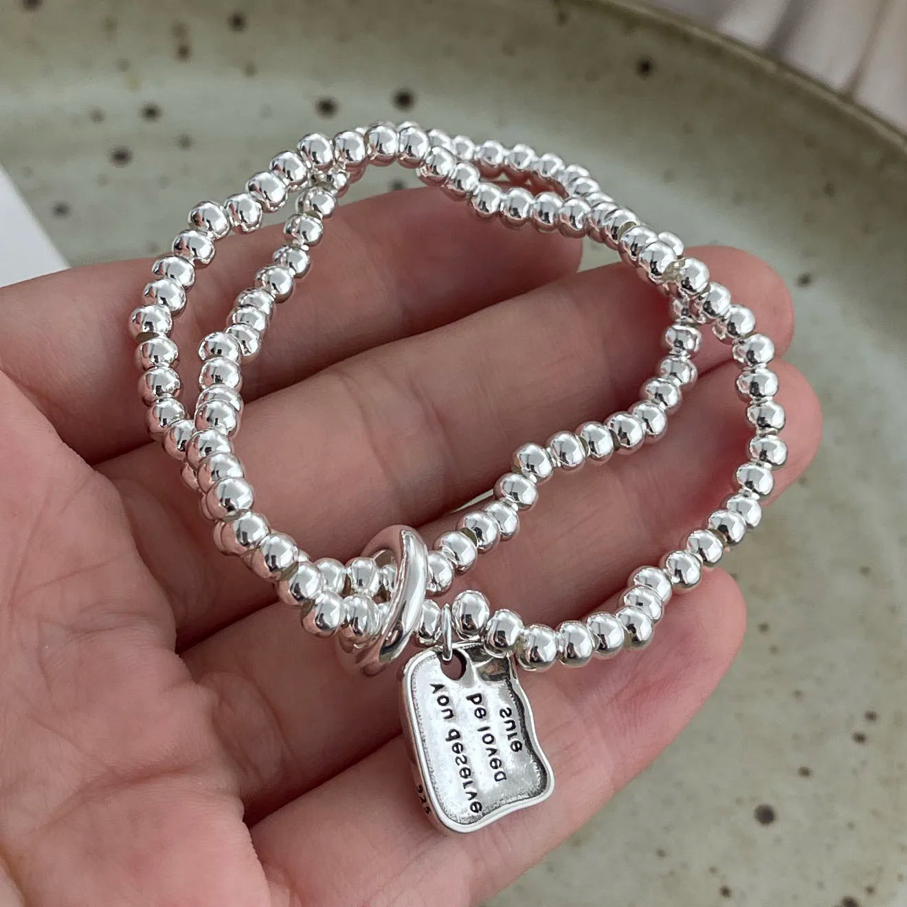 925 Sterling Silver Bracelets for Women Men Accessories Trend Vintage Beads Chain Pendant Party Jewelry Gift