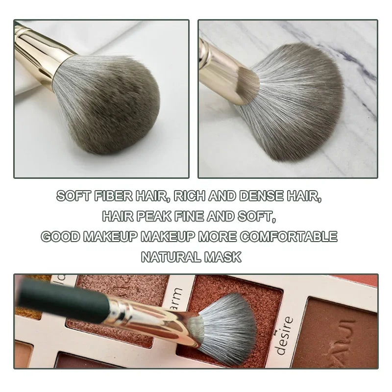 14 piezas de brochas de maquillaje suaves y esponjosas, herramientas cosméticas, polvo, sombra de ojos, base, rubor, para difuminar, brocha de belleza para maquillaje