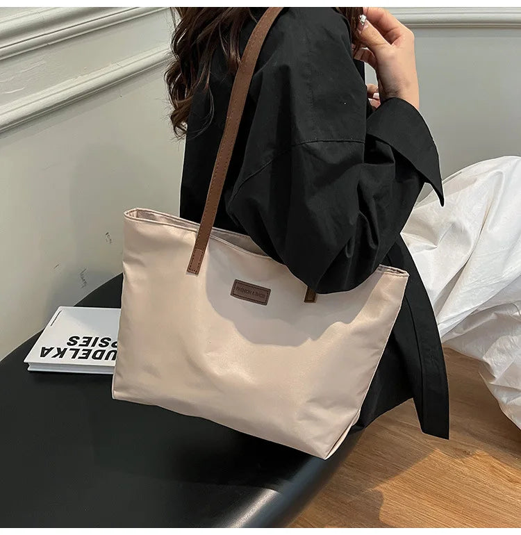 Bolsa casual para Casual para mujer tela Oxford, al hombro, ideal para usar en el colegio para tu compu aprueba de agua, gran capacidad para meter todo lo que ocupas en el día a día
