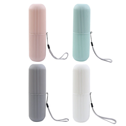 Estuche protector portátil para pasta de dientes y cepillo de dientes, caja de almacenamiento para viajes y camping, protege el cepillo de dientes y la pasta de dientes de la suciedad y los daños
