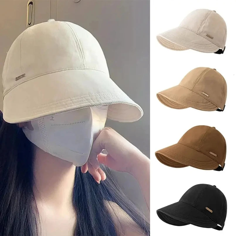 Sombrero de sol plegable de ala ancha Gorras ajustables con cordón para hombres y mujeres Sombreros de playa de verano Viseras de secado rápido Gorra de pescadora