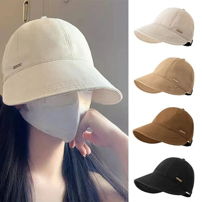 Sombrero de sol plegable de ala ancha Gorras ajustables con cordón para hombres y mujeres Sombreros de playa de verano Viseras de secado rápido Gorra de pescadora